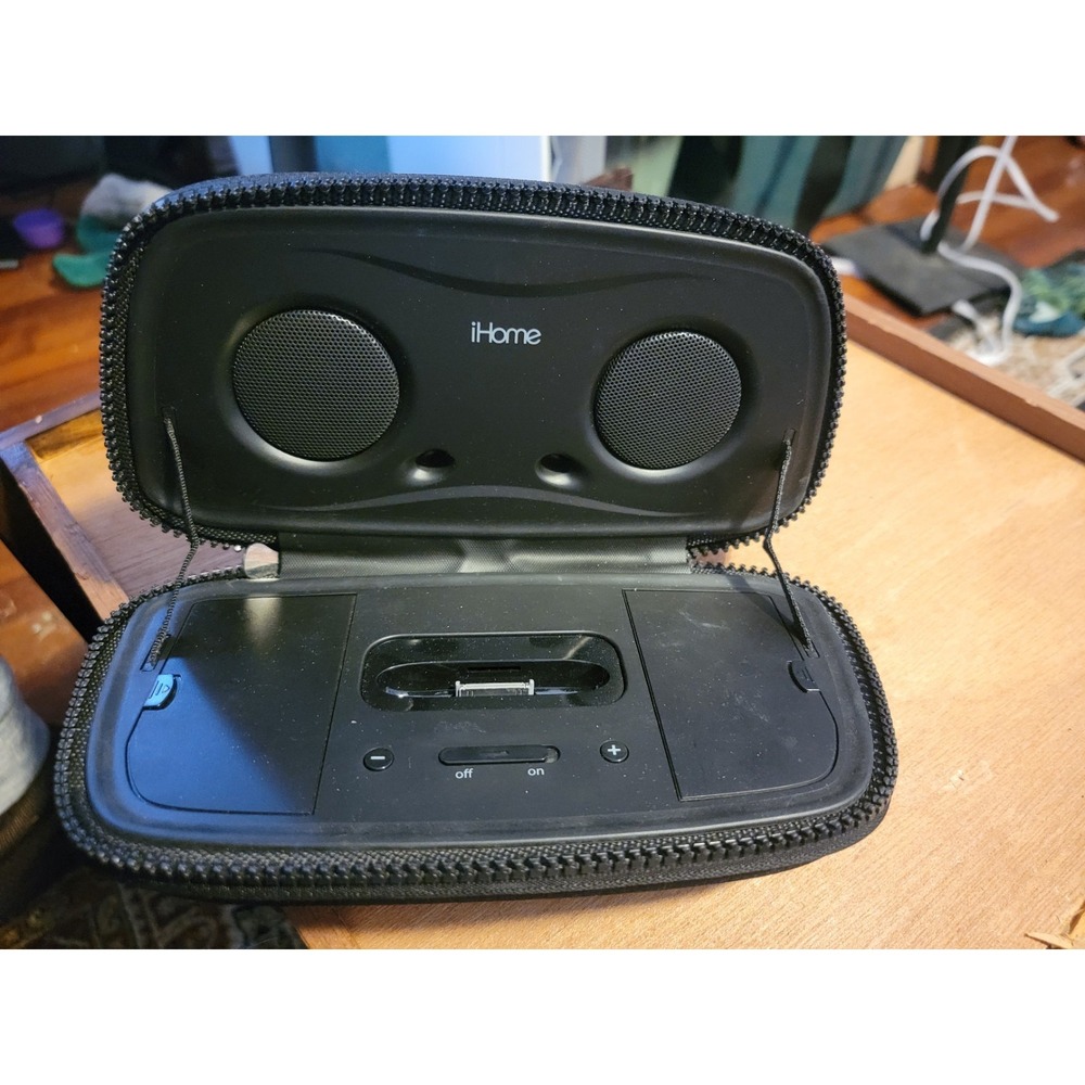 iHome Portable Speaker Dock Battery Powered Travel Case